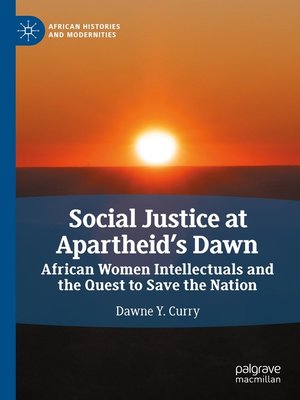 cover image of Social Justice at Apartheid's Dawn
